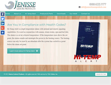 Tablet Screenshot of jenisseleisureproducts.com